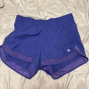 Purple Athleta Mesh Racer Run Short Small